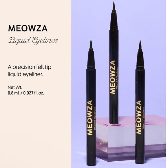 WINKY LUX Meowza Precision Classic Black Felt Tip Liquid Eyeliner - Picture 6 of 7